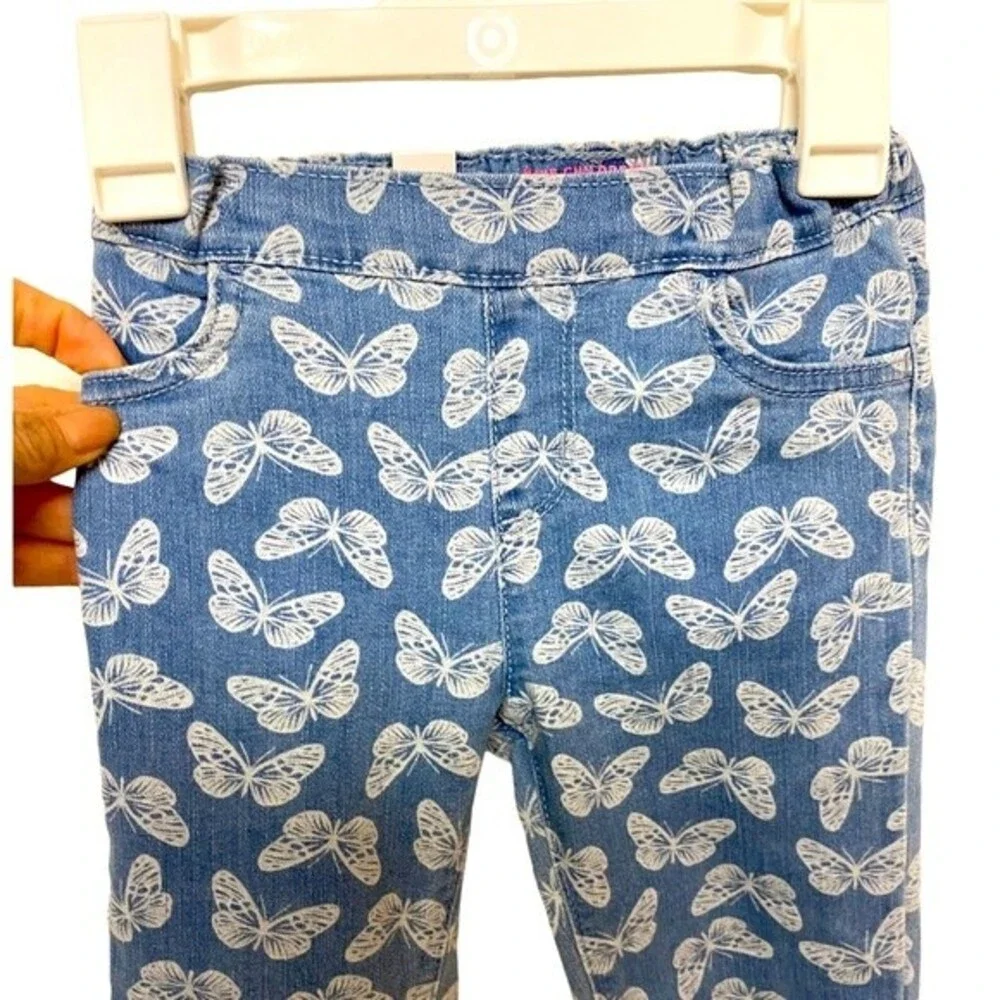 The Children’s Place Toddler Girls Butterfly Denim Pull On Jeggings